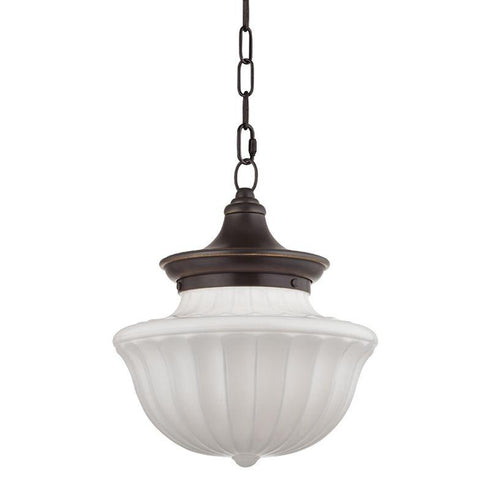 Hudson Valley Dutchess 1 LIGHT MEDIUM PENDANT in Old Bronze Finish Model: 5012-OB