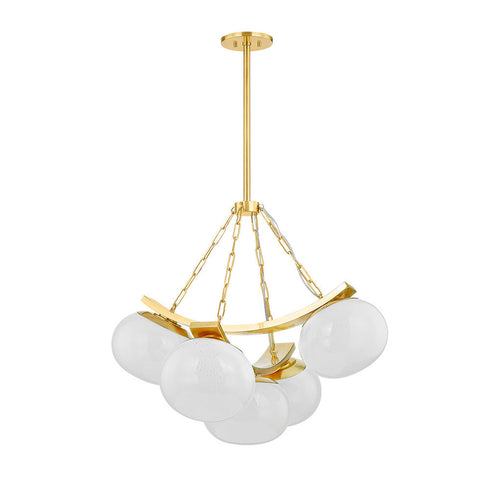 Hudson Valley Duxbury Chandelier in Aged Brass Finish Model: 2105-AGB