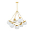 Hudson Valley Duxbury Chandelier in Aged Brass Finish Model: 2107-AGB
