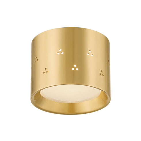 Hudson Valley EDISTO Flush Mount in Aged Brass Finish Model: CB2405-AGB