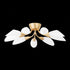 Hudson Valley Enfield Semi Flush in Vintage Gold Leaf Finish Model: 3031-VGL