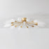 Hudson Valley Enfield Semi Flush in Vintage Gold Leaf Finish Model: 3042-VGL