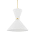Hudson Valley Enid 2 LIGHT PENDANT in Aged Brass Finish Model: 5930-AGB