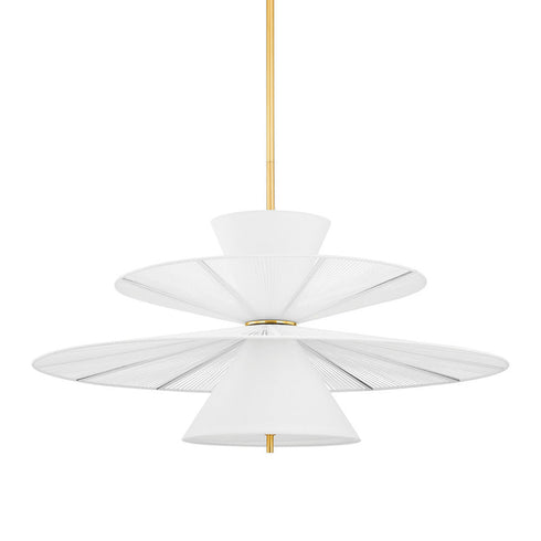 Hudson Valley Esperance Chandelier in Aged Brass Finish Model: 2642-AGB