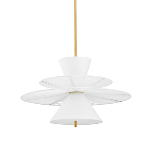 Hudson Valley Esperance Pendant in Aged Brass Finish Model: 2630-AGB