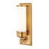 Hudson Valley Everett 1 LIGHT BATH BRACKET in Aged Brass Finish Model: 371-AGB