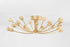 Hudson Valley Falkirk Semi Flush in Vintage Gold Leaf Finish Model: 5422-VGL