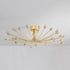 Hudson Valley Falkirk Semi Flush in Vintage Gold Leaf Finish Model: 5430-VGL