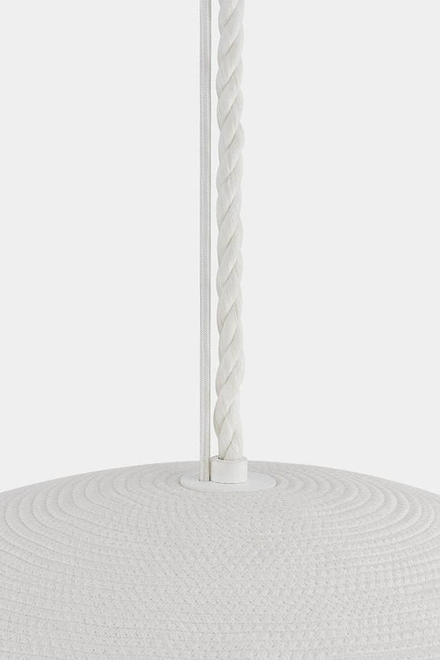 Hudson Valley Ferndale Pendant in Gesso White Finish Model: 2236-GSW