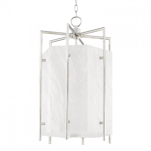 Hudson Valley Flatbush Lantern in Polished Nickel Finish Model: 7019-PN
