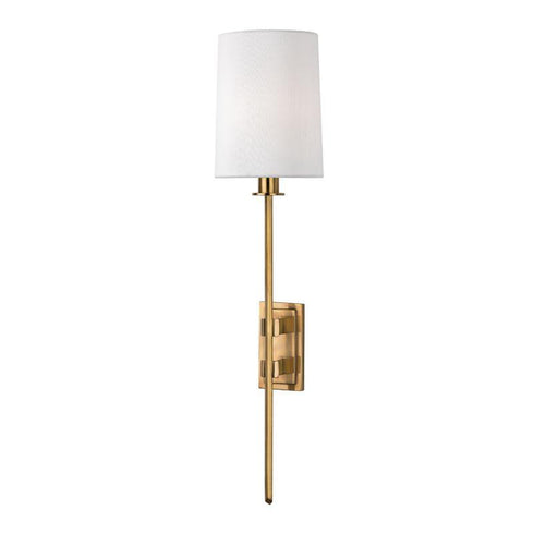 Hudson Valley Fredonia 1 LIGHT WALL SCONCE in Aged Brass Finish Model: 3411-AGB