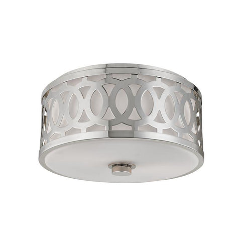 Hudson Valley Genesee Flush Mount in Polished Nickel Finish Model: 4314-PN