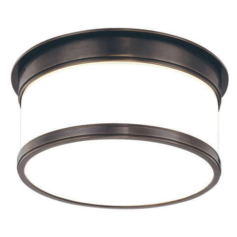 Hudson Valley Geneva 1 LIGHT FLUSH MOUNT in Aged Brass Finish Model: 709-AGB