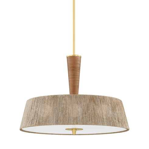 Hudson Valley GEORGE Pendant in Aged Brass Finish Model: CB9530-AGB