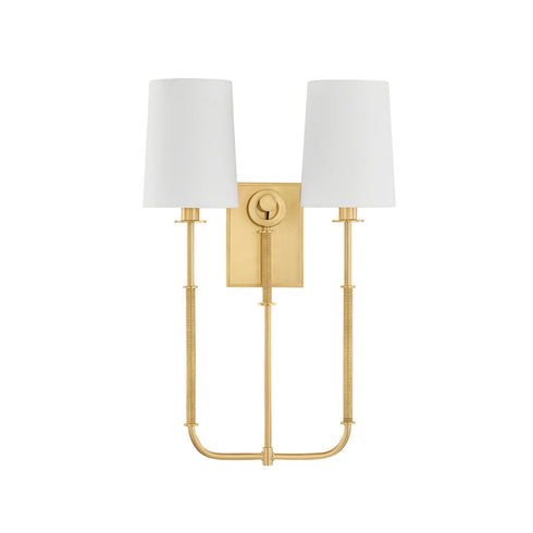 Hudson Valley GLENMONT Wall Sconce in Aged Brass Finish Model: 2072-AGB