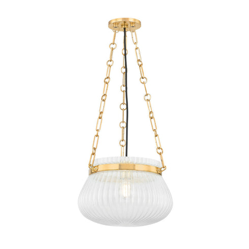 Hudson Valley Granby Pendant in Aged Brass Finish Model: 1113-AGB