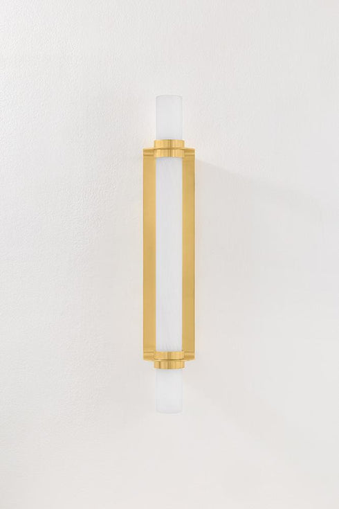 Hudson Valley Groveland Station Wall Sconce in Aged Brass Finish Model: 5528-AGB