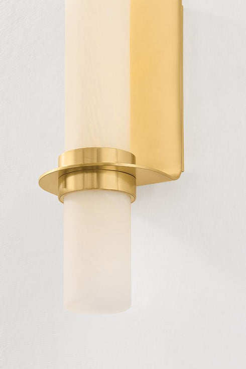 Hudson Valley Groveland Station Wall Sconce in Aged Brass Finish Model: 5528-AGB