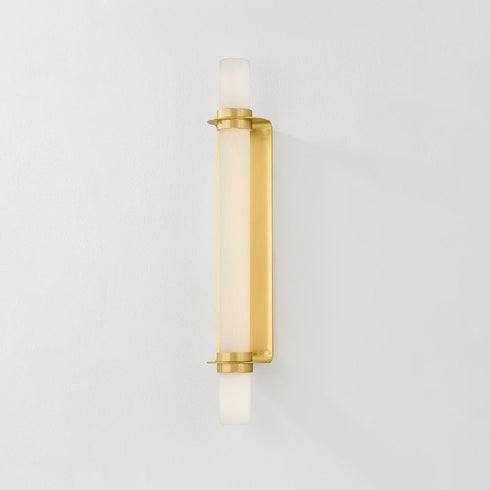 Hudson Valley Groveland Station Wall Sconce in Aged Brass Finish Model: 5528-AGB