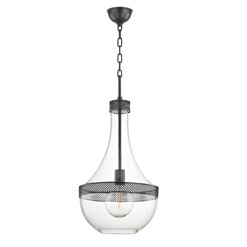 Hudson Valley Hagen 1 LIGHT LARGE PENDANT in Old Bronze Finish Model: 1814-OB
