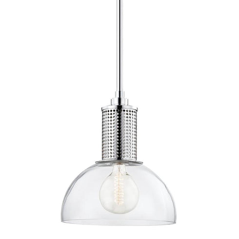 Hudson Valley Halcyon Pendant in Polished Nickel Finish Model: 7214-PN