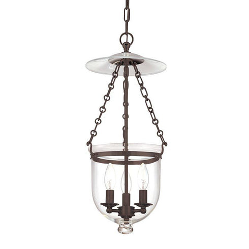 Hudson Valley Hampton 3 LIGHT PENDANT in Aged Brass Finish Model: 252-AGB-C1