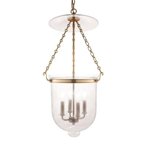 Hudson Valley Hampton 4 LIGHT PENDANT in Aged Brass Finish Model: 255-AGB-C1