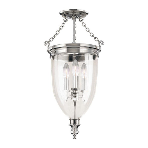 Hudson Valley Hanover Semi Flush in Polished Nickel Finish Model: 141-PN