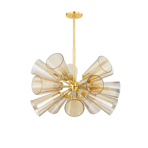 Hudson Valley Hartwood Chandelier in Aged Brass Finish Model: 2032-AGB