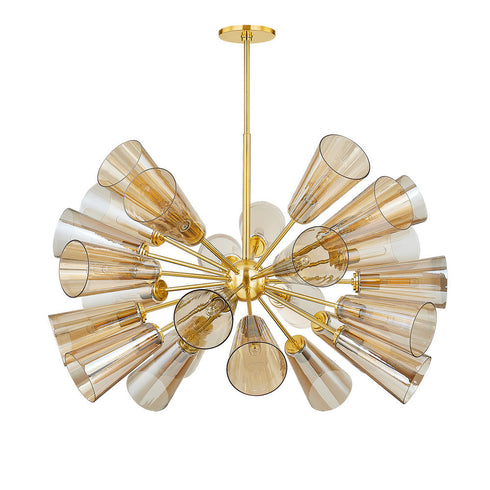 Hudson Valley Hartwood Chandelier in Aged Brass Finish Model: 2045-AGB