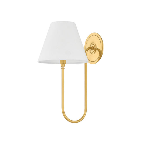 Hudson Valley Hawthorne Wall Sconce in Aged Brass Finish Model: MDS2300-AGB