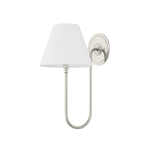 Hudson Valley Hawthorne Wall Sconce in Polished Nickel Finish Model: MDS2300-PN