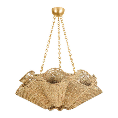 Hudson Valley Hayworth Chandelier in Vintage Gold Leaf Finish Model: 6206-VGL