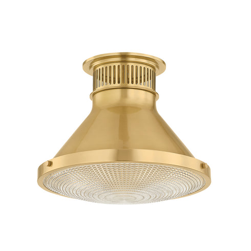 Hudson Valley Highclere Flush Mount in Aged Brass Finish Model: MDS2402-AGB