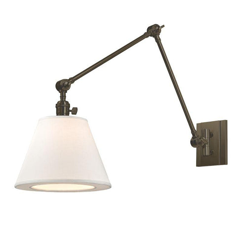 Hudson Valley Hillsdale 1 LIGHT SWING ARM WALL SCONCE in Old Bronze Finish Model: 6234-OB