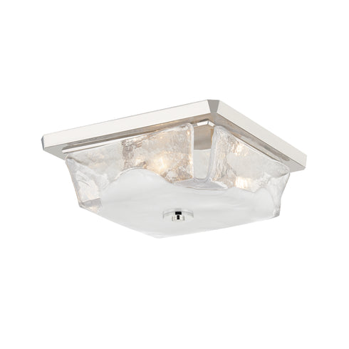 Hudson Valley Hines 3 LIGHT FLUSH MOUNT in Polished Nickel Finish Model: 4710-PN