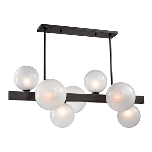 Hudson Valley Hinsdale 7 LIGHT ISLAND in Old Bronze Finish Model: 8717-OB