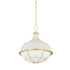Hudson Valley Holkham 1 LIGHT PENDANT in Aged Brass Finish Model: MDS1502-AGB/DBL