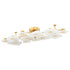 Hudson Valley Holmdel Semi Flush in Aged Brass Finish Model: 7854-AGB