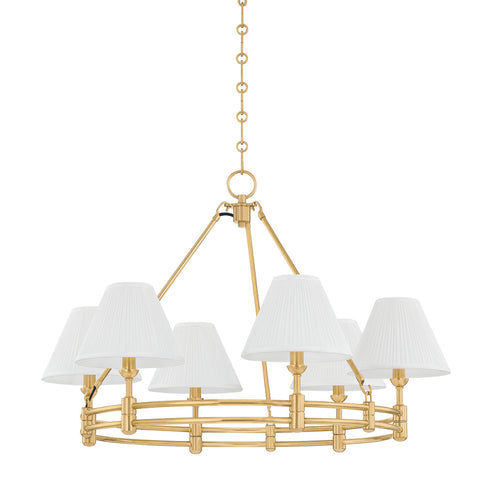 Hudson Valley Howard Chandelier in Aged Brass Finish Model: MDS1800-AGB