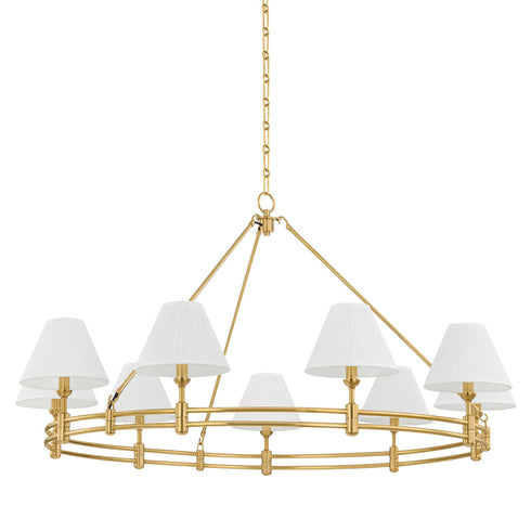 Hudson Valley Howard Chandelier in Aged Brass Finish Model: MDS1801-AGB