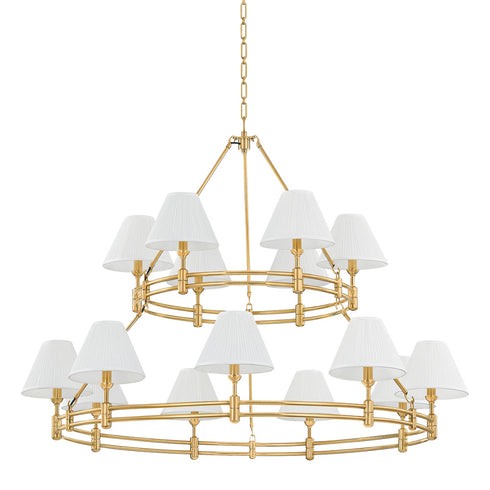 Hudson Valley Howard Chandelier in Aged Brass Finish Model: MDS1802-AGB