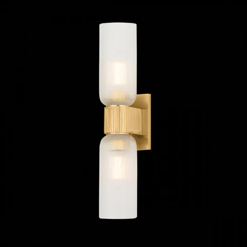 Hudson Valley Irondale Wall Sconce in Aged Brass Finish Model: 7132-AGB