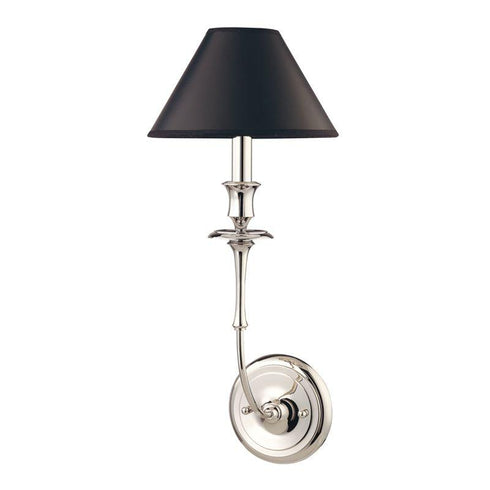 Hudson Valley Jasper 1 LIGHT WALL SCONCE in Polished Nickel Finish Model: 1861-PN