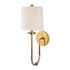 Hudson Valley Jericho 1 LIGHT WALL SCONCE in Aged Brass Finish Model: 511-AGB