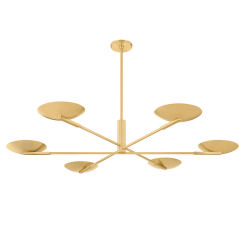 Hudson Valley JOHNSON Chandelier in Aged Brass Finish Model: 1506-AGB