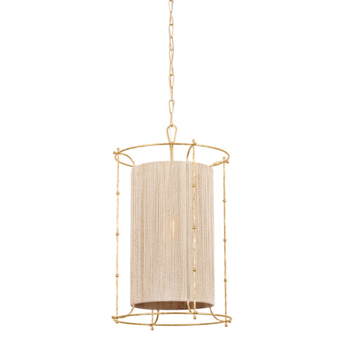 Hudson Valley JONES POINT Lantern in Vintage Gold Leaf Finish Model: 8020-VGL