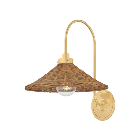 Hudson Valley Kensington Wall Sconce in Aged Brass Finish Model: MDS2100-AGB