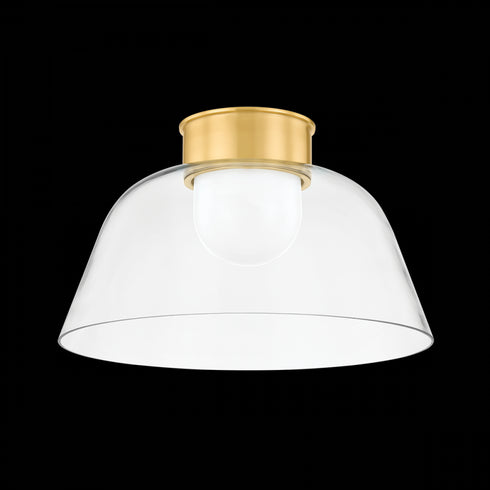 Hudson Valley Lakeside Flush Mount in Aged Brass Finish Model: 3520-AGB