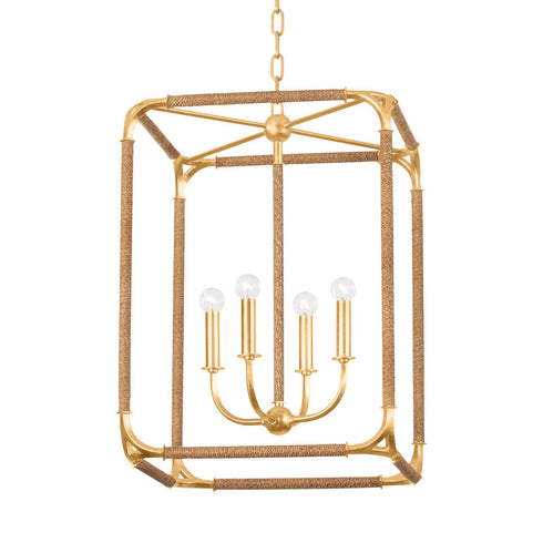 Hudson Valley Laurenceston Lantern in Gold Leaf Finish Model: 1604-GL